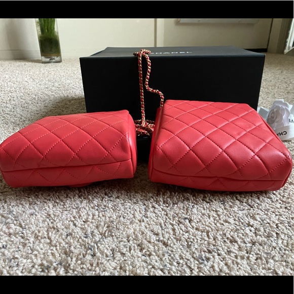SOLD‼️Chanel Lambskin Red Side Packs 🔥 - Picture 7 of 8